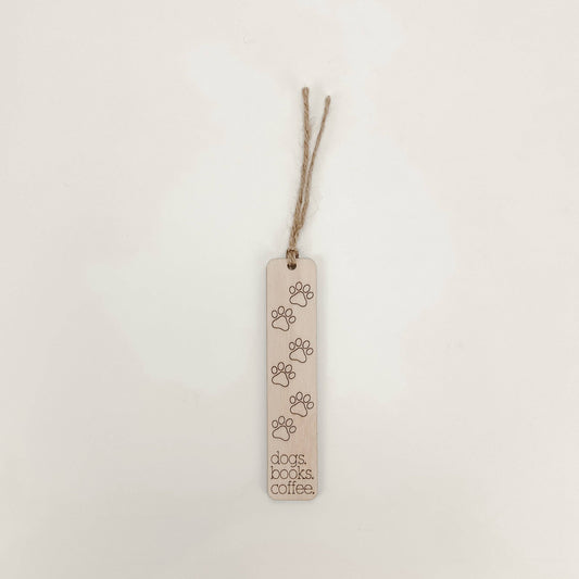 Perros. Libros. Café. - Marcapáginas