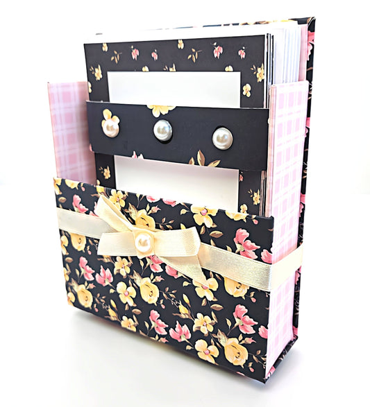 42-Pc Stationery Gift Box Set w/Desk Organizer, Yellow Roses