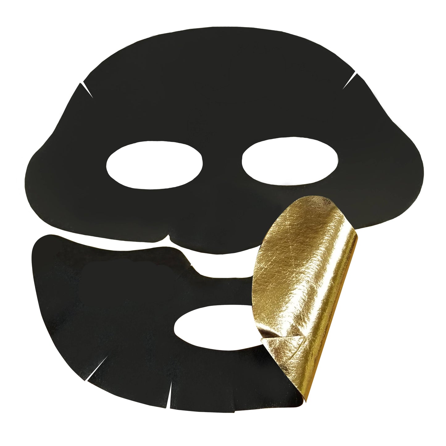 MASCARILLA FACIAL DE LÁMINA METÁLICA DE ORO DE 24 K DE LUJO