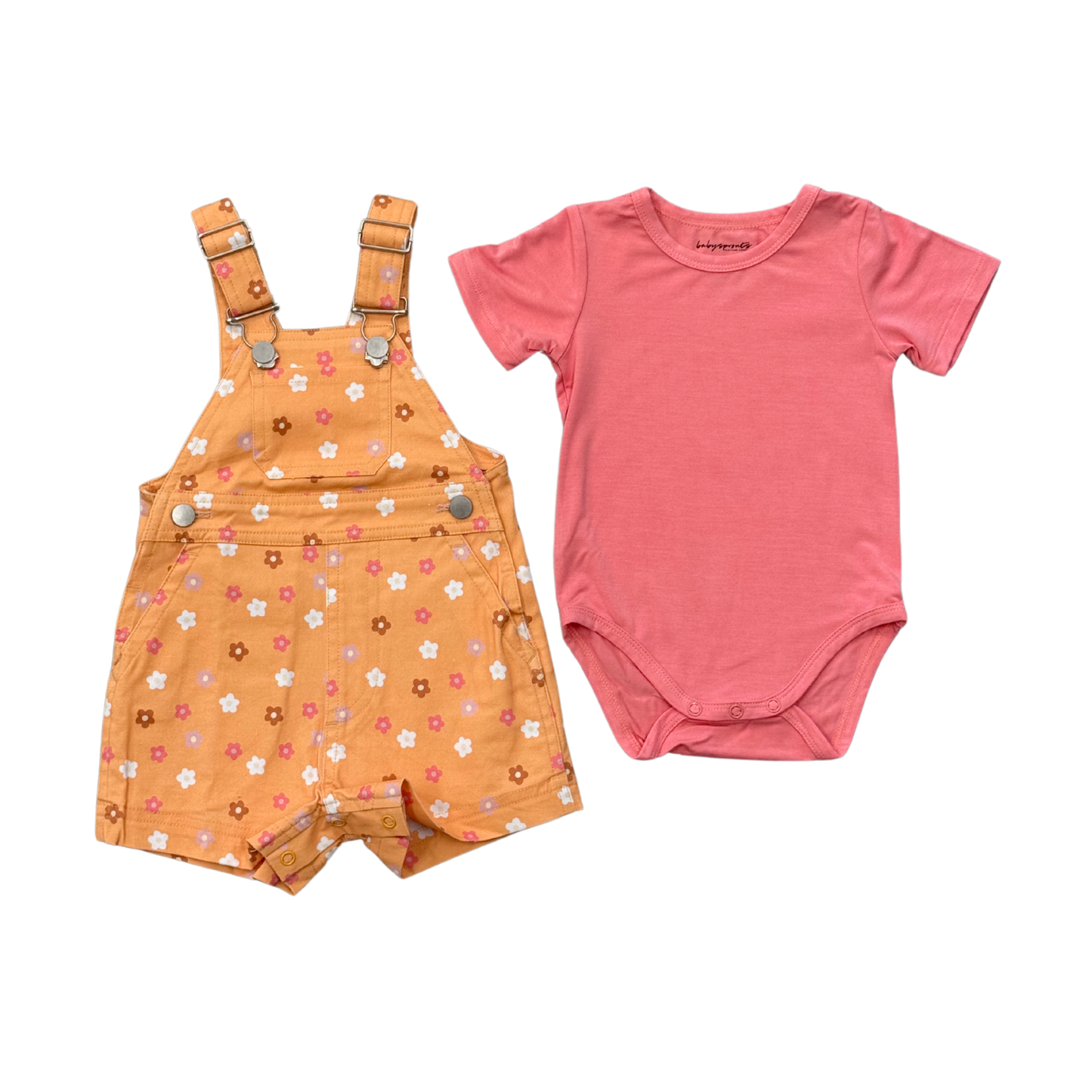 Cotton Overalls Set: Baseball / 12-18M