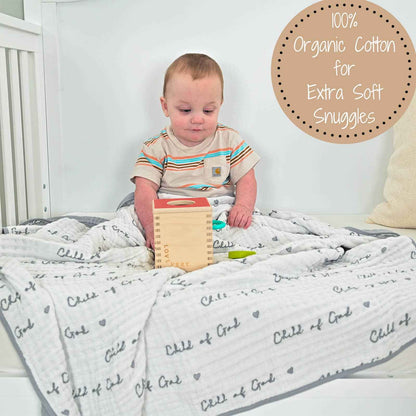 LollyBanks - Child Of God Baby Toddler Muslin Blanket