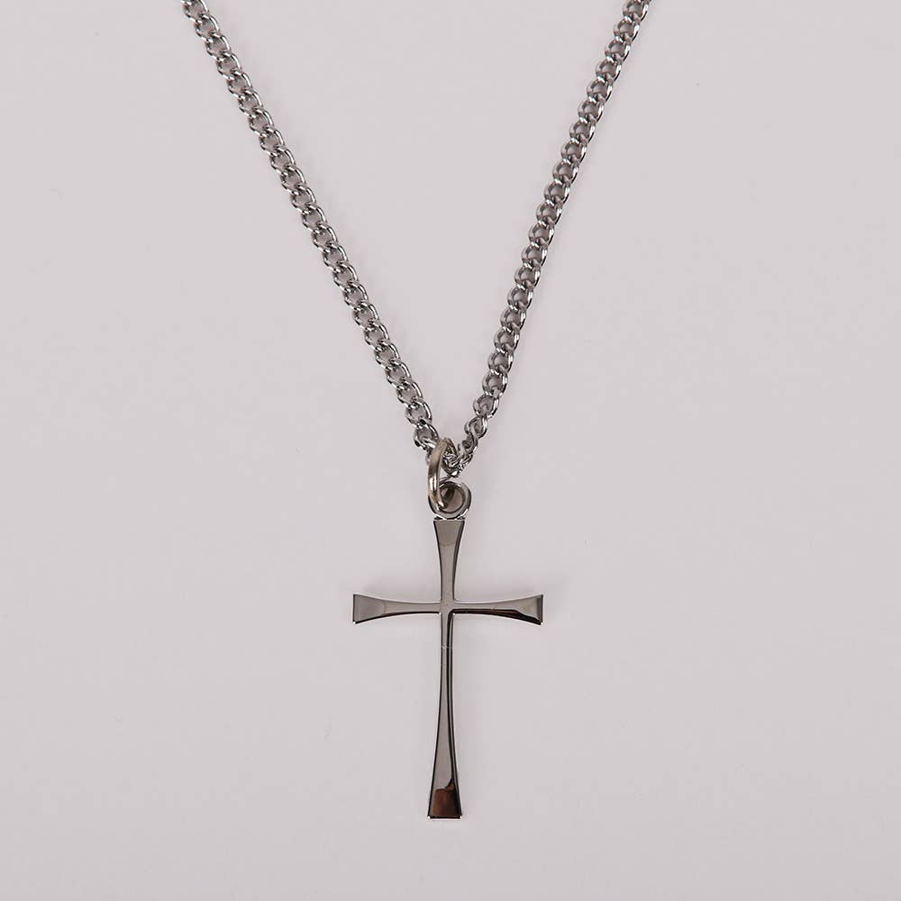 Swanson Christian Products - Necklace Cross - Sterling Silver - 18"