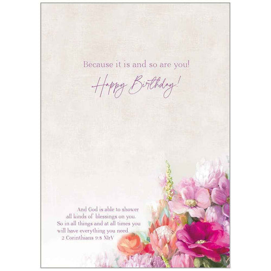 Legacy - Bright Floral - Faith Birthday Card