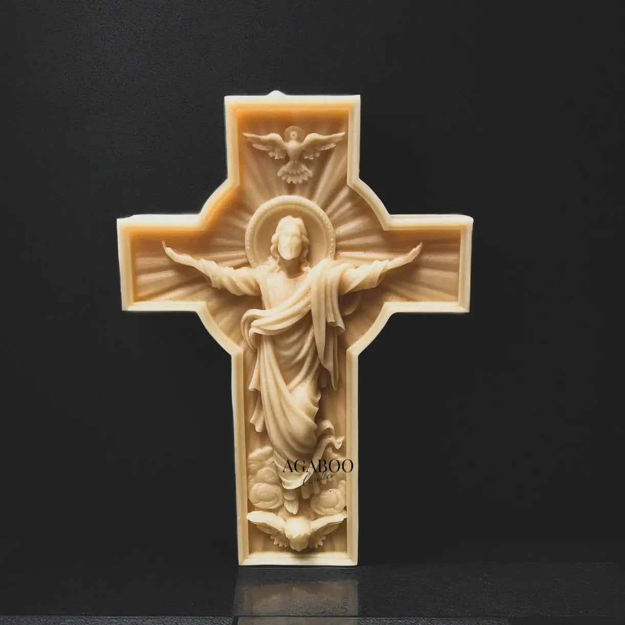 Jesus Statue Candle 5.5x4in - Religion