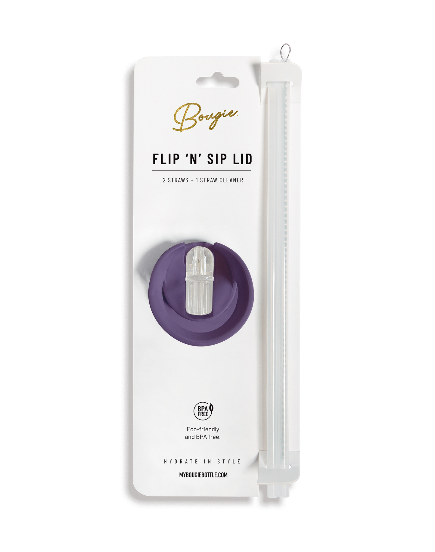 Replacement Flip ’N’ Sip Lid - Leak-Proof Handle with Straws