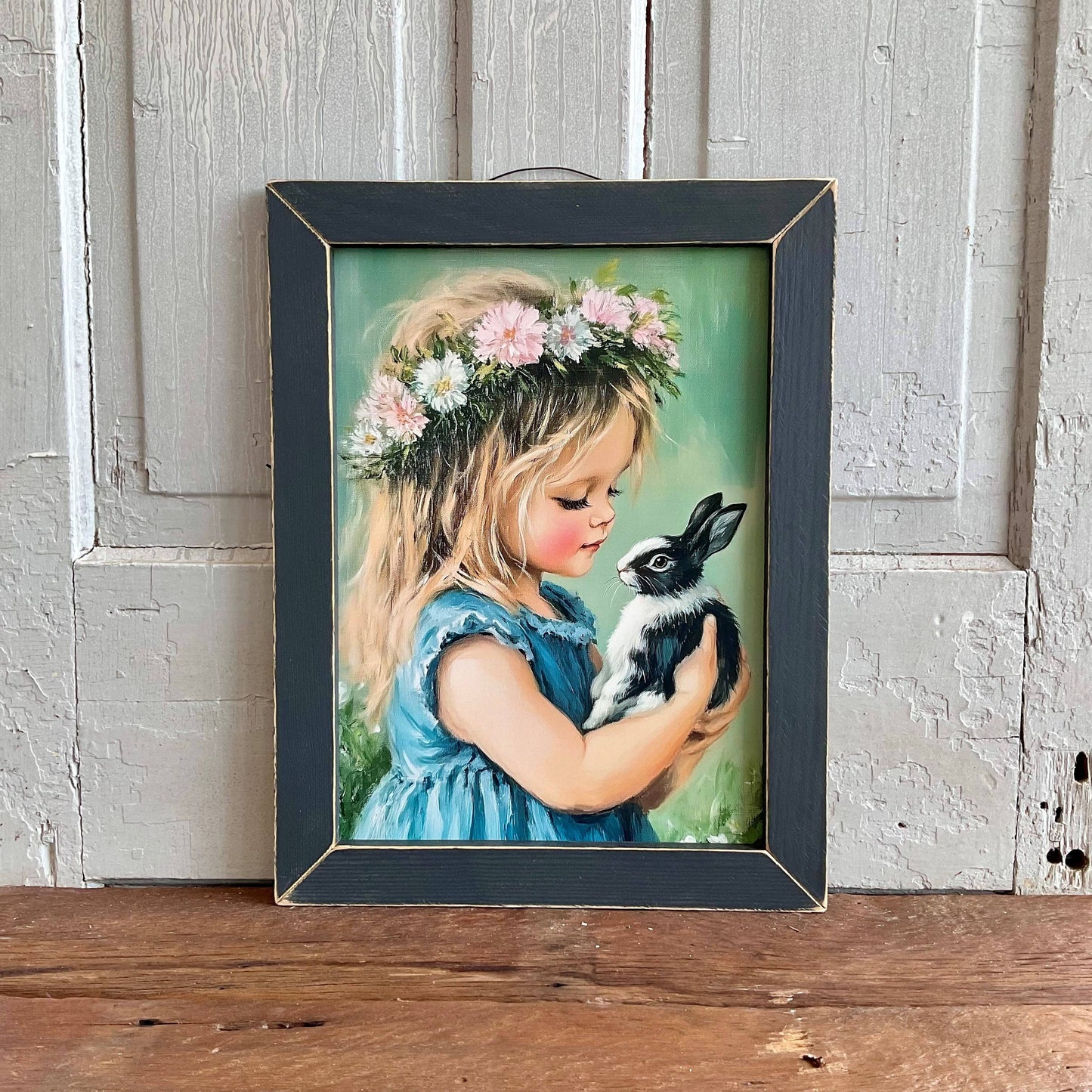 Girl and Baby Bunny