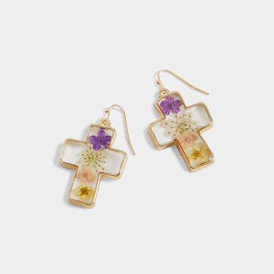 Pressed Flower Earrings