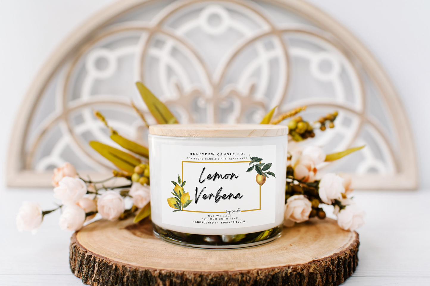 3 Wick Candle Lemon Verbena