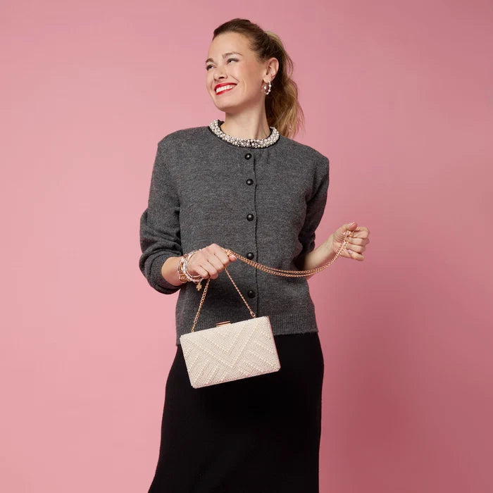 Penelope Pearl Clutch