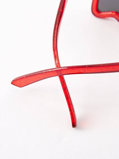Children's Star Shaped Sunglasses: Red
