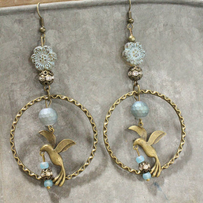 Soaring Bird Dangle Earrings
