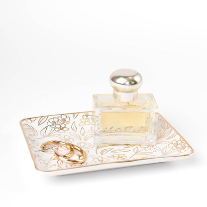 Elyse Breanne Design - Terracotta Flowers Rectangular Trinket Dish | Fall
