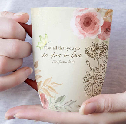 Christian Coffee Mugs Set of 6 – Bible Verse