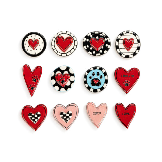 Heartful Home Ceramic Magnets - 12 Assorted-sold separately