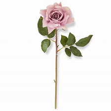 25 inch Light Purple Real Touch Duchess Rose Stem