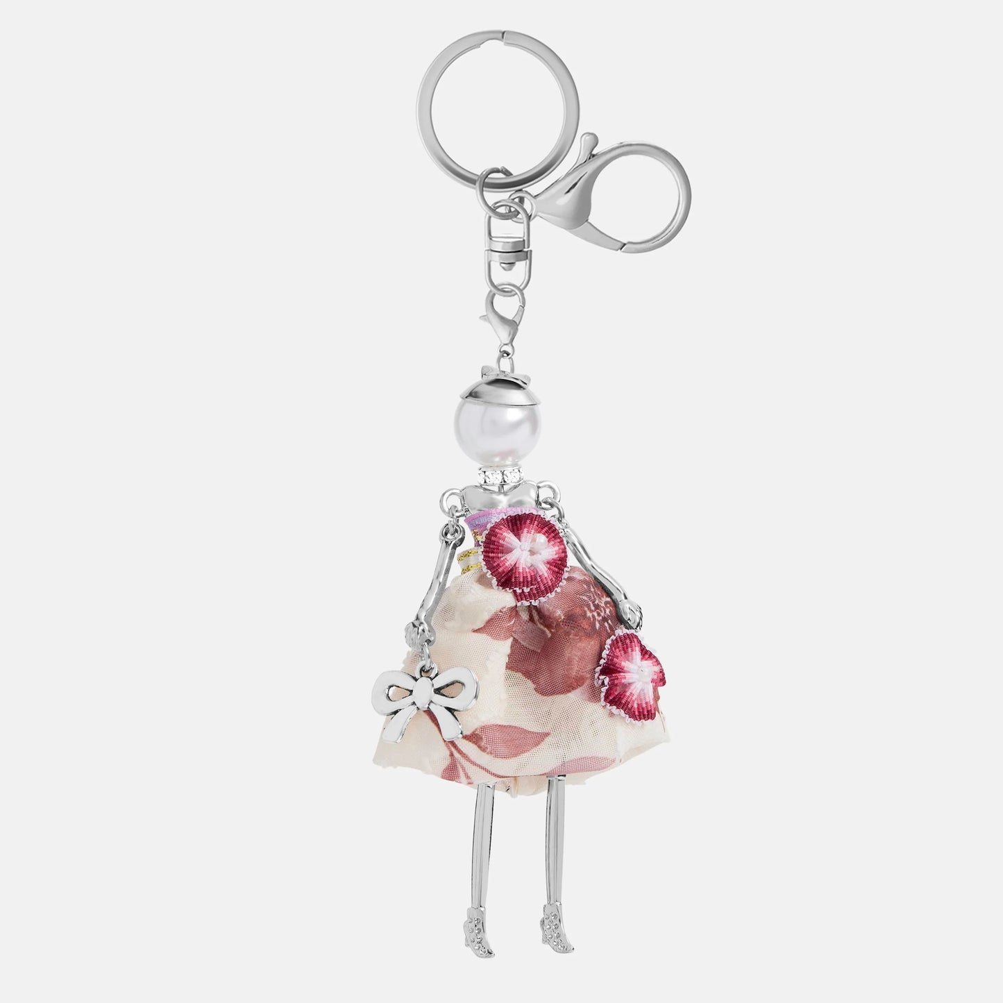 Charming Ladies Bag Charm + Key Fob
