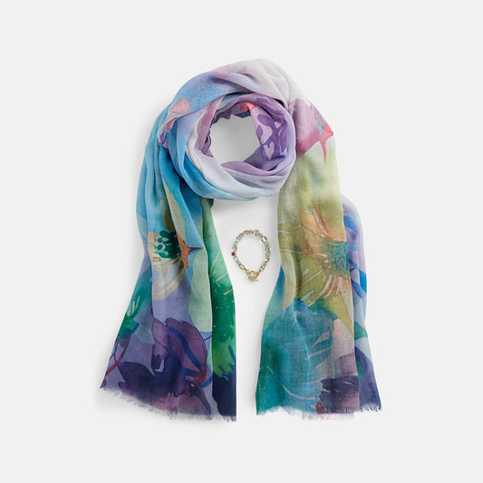 Springtime Scarf + Bracelet