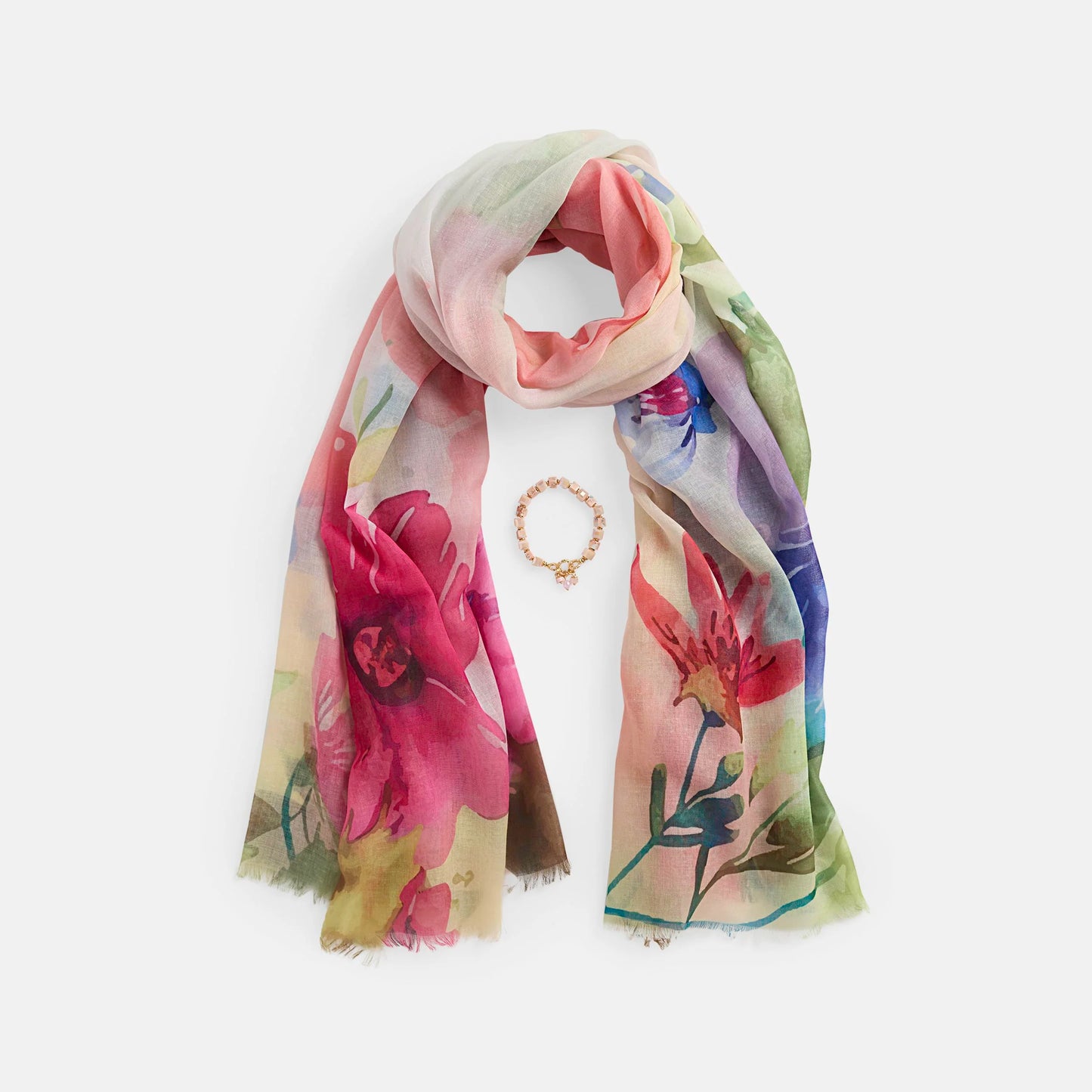 Springtime Scarf + Bracelet