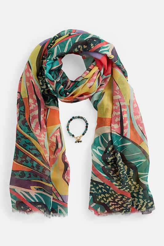 Springtime Scarf + Bracelet