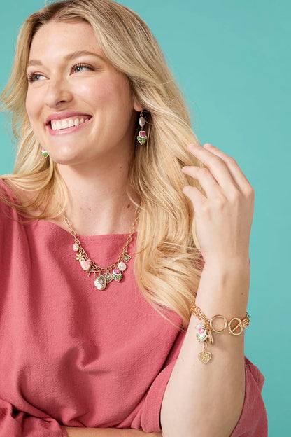 Charming Blossom Earrings - pink