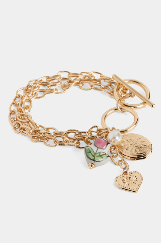 Charming Blossom T-Bar Bracelet