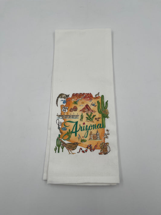 Arizona Kitchen towel, Painted icons