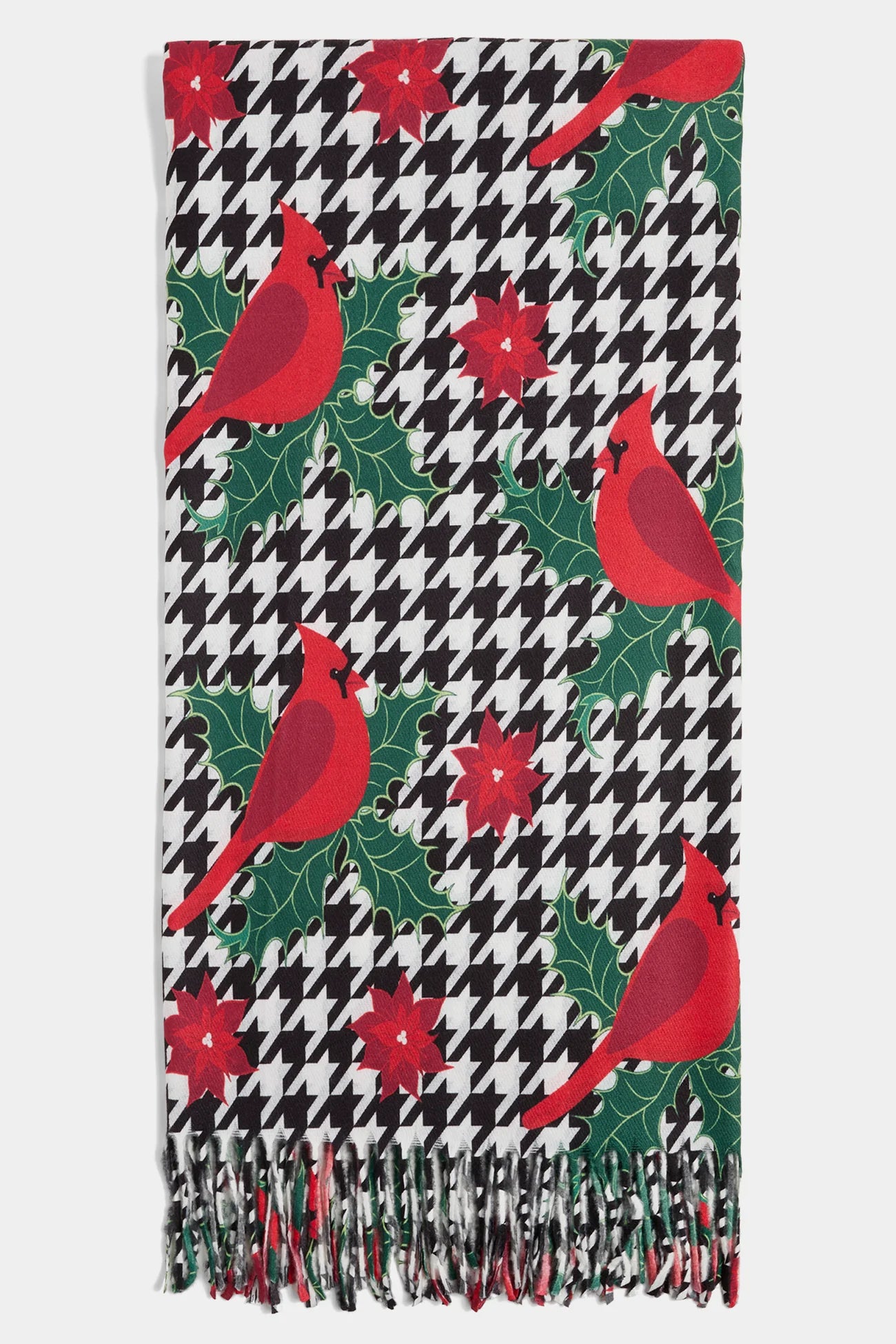 Houdstooth Cardinal Scarf