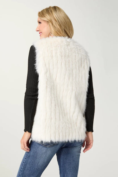 Cordova Faux Fur Vest with Front Closure