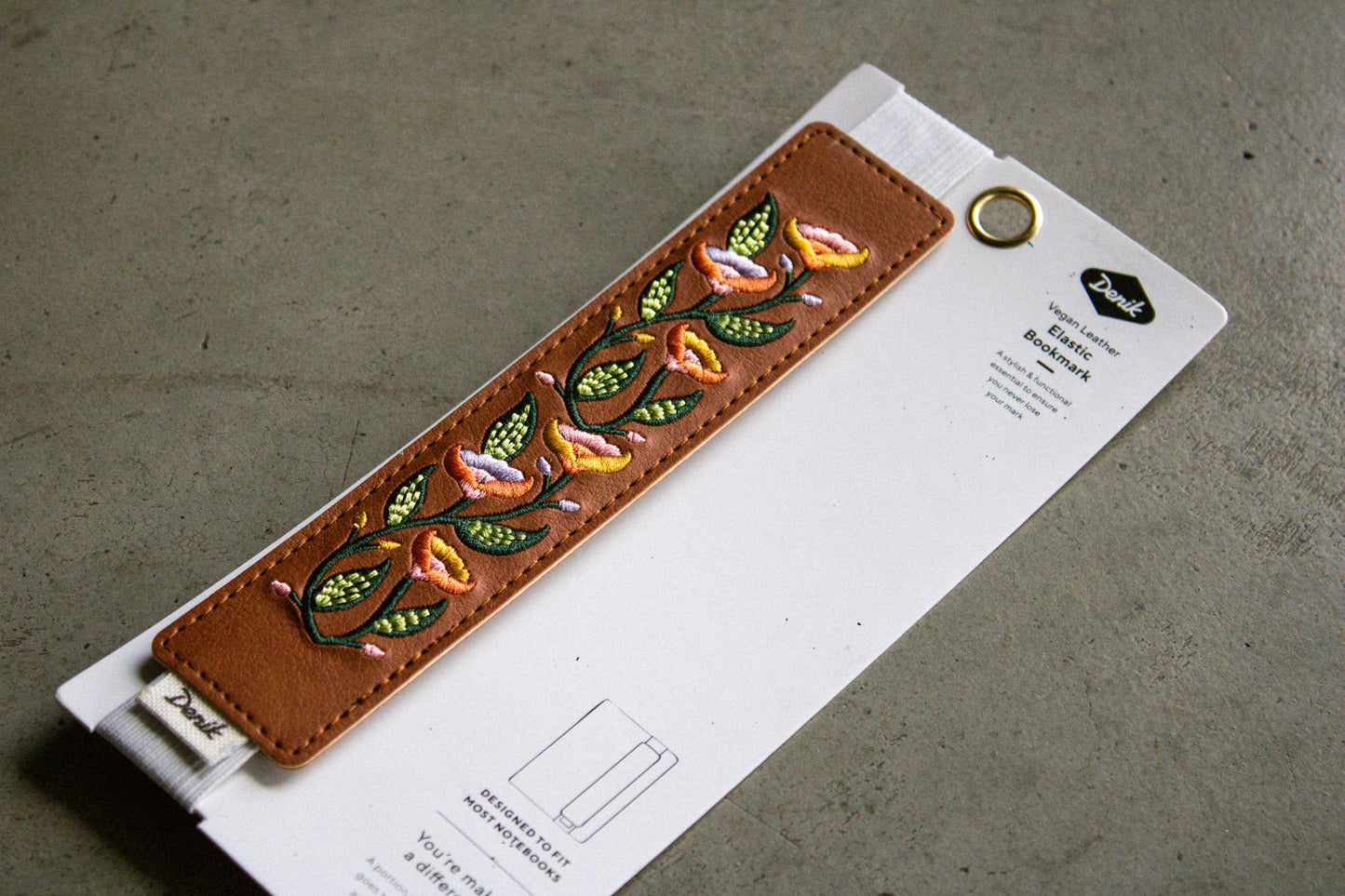 Moline Vine - Embroidered Elastic Bookmark