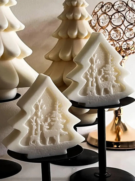 Christmas Tree Candle 4x4in