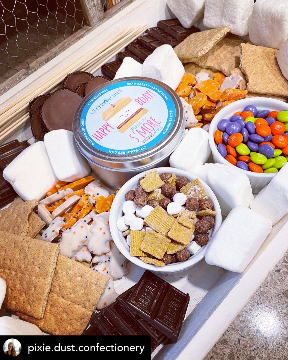 City Bonfires - Portable Fire Pits - City Bonfire - Happy Birthday Edition