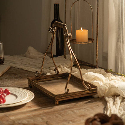 Vagabond Vintage - Antique Gold Metal Serving Tray (Set of 2)