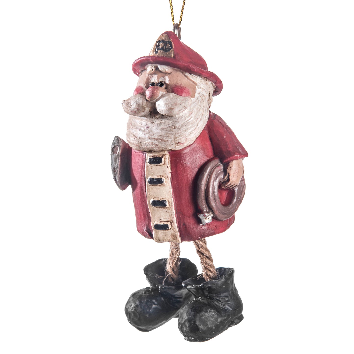 Fireman Santa Christmas Ornament