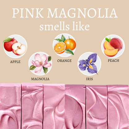Center Street Soap Co - Pink Magnolia Valentine's Handmade Soap Bar - 4oz