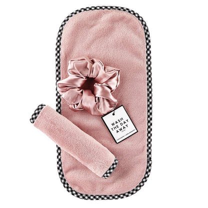 Bella Sleep + Spa - Face Cloth + Scrunchie Set - Dusty Rose