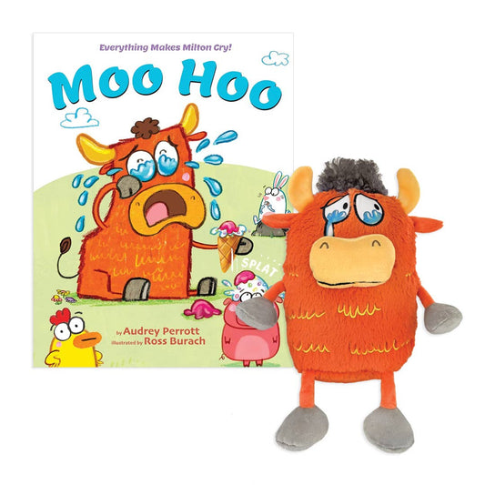 Moo Hoo Plush and hardcover book SOLD SEPARATELY