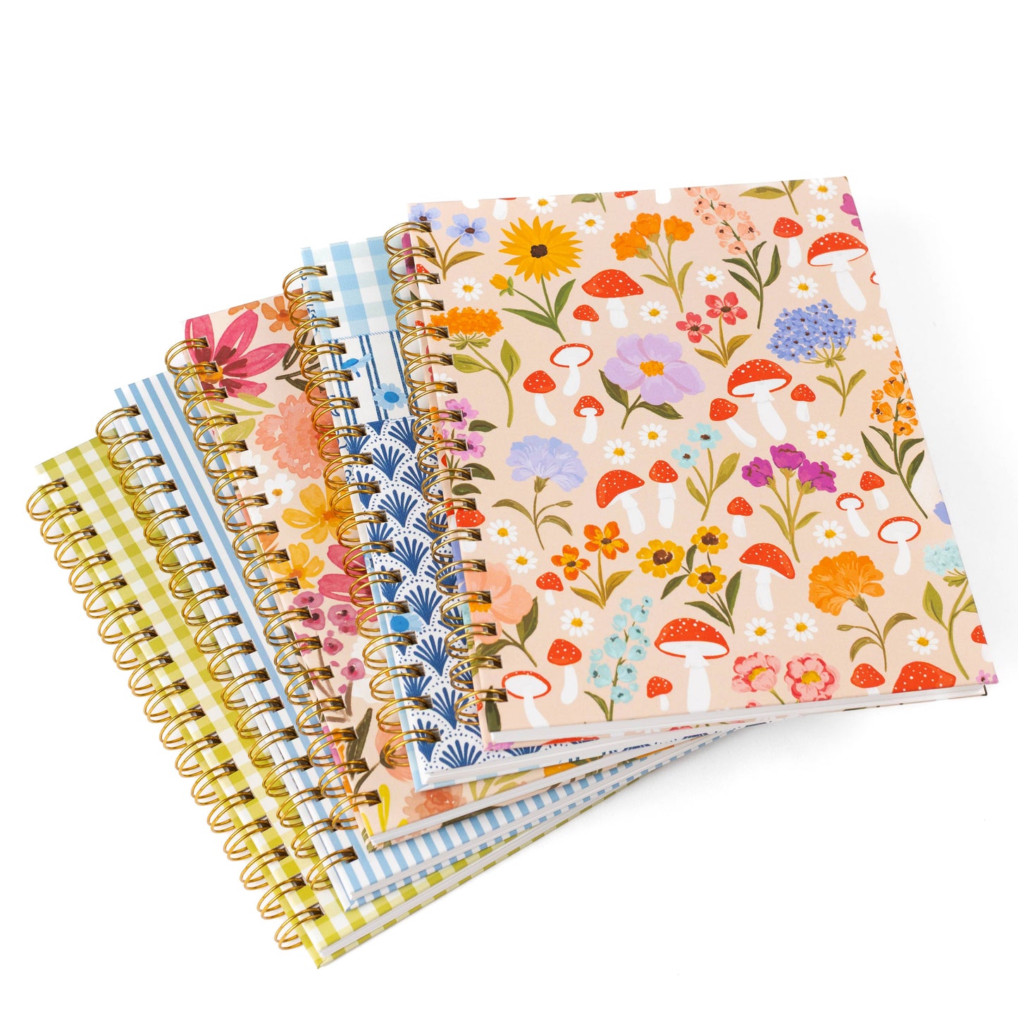 Elyse Breanne Design - Spring Garden 7x9 Hardcover Spiral Notebook