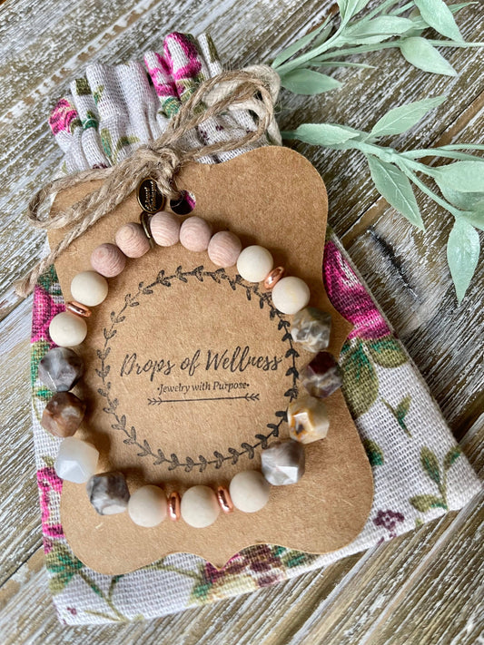 Essential Oil Diffuser Bracelet, Aromatherapy, The Ivy
