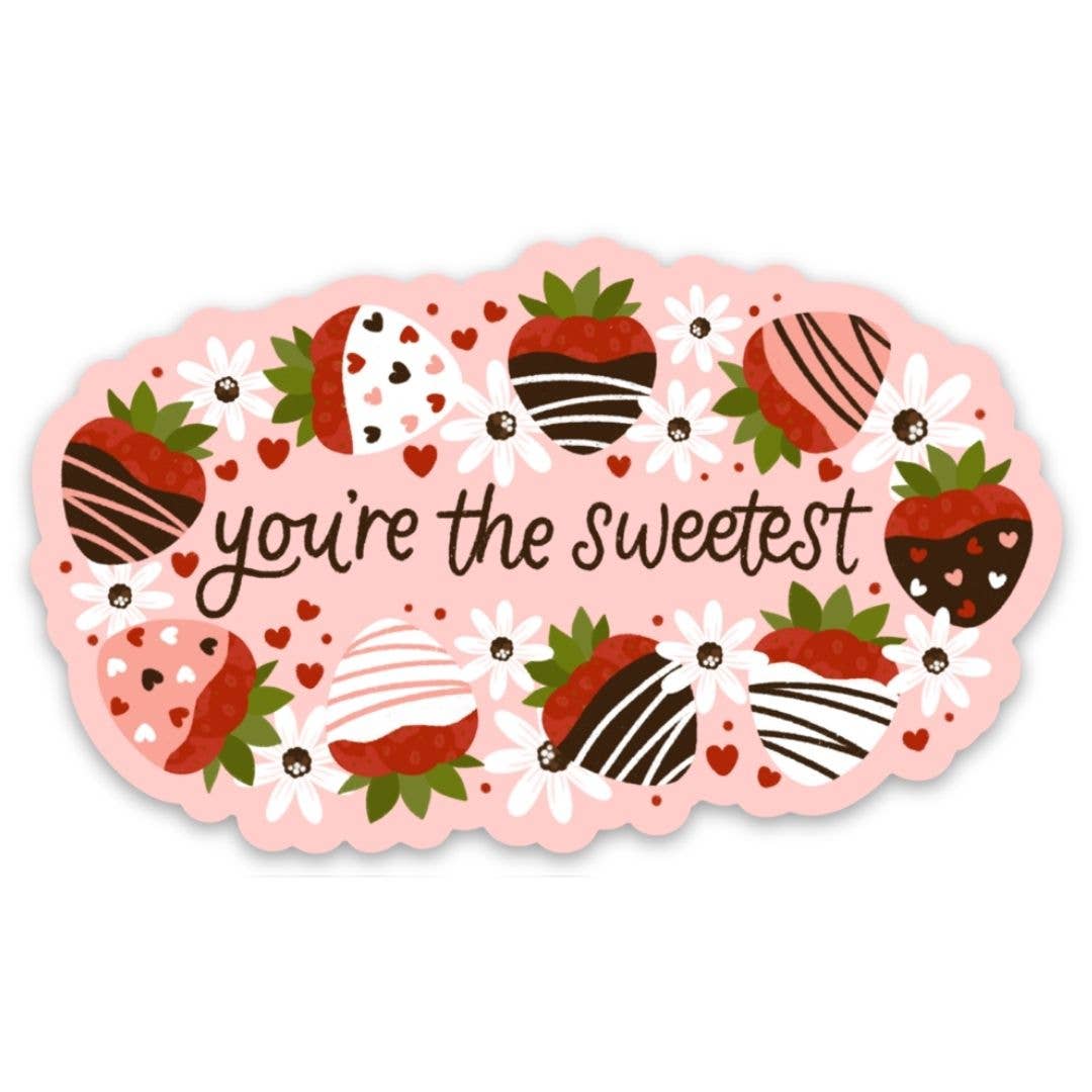 You're the Sweetest Strawberry Sticker  Valentine's
