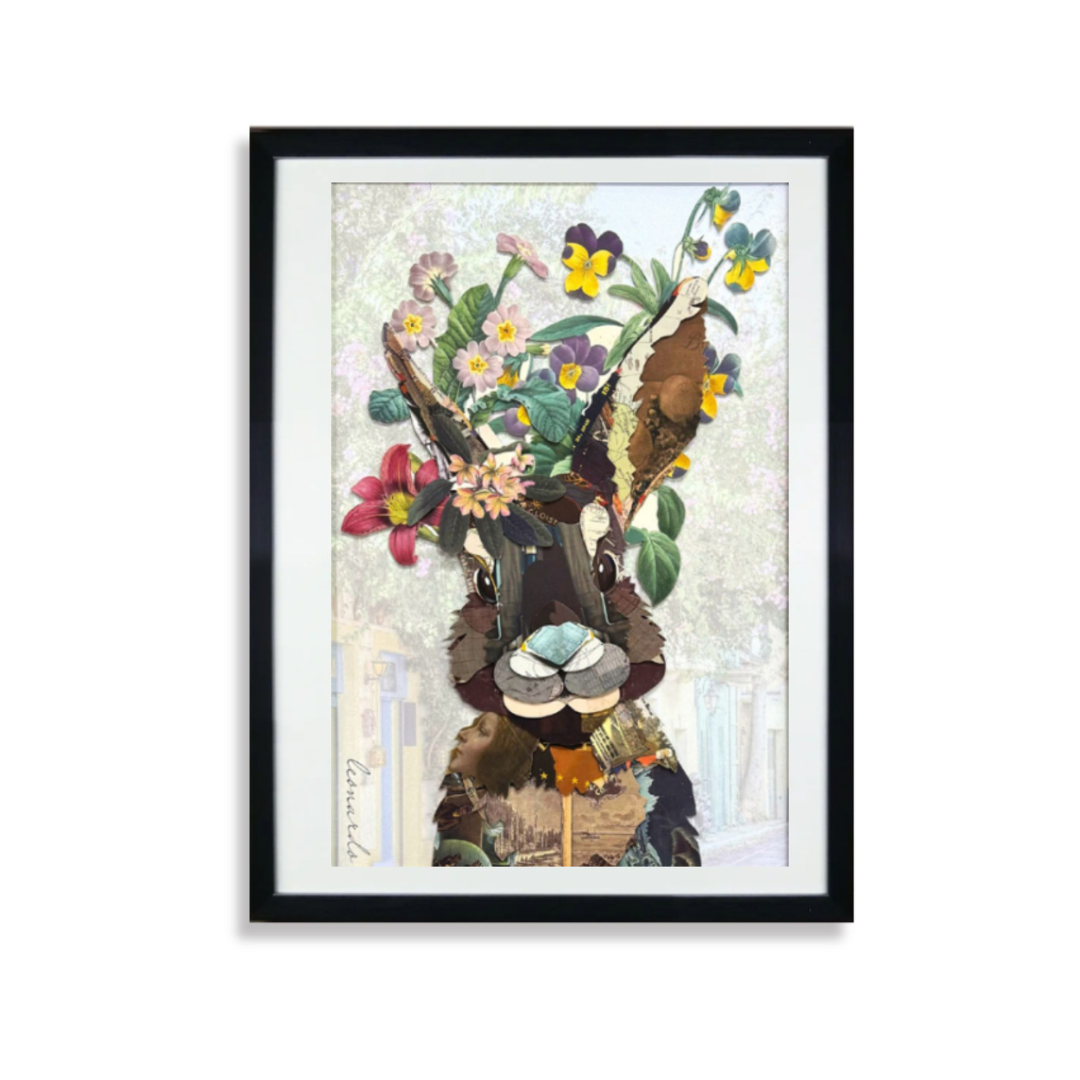 Arte de collage 3D | La merienda de locos (32"x24")