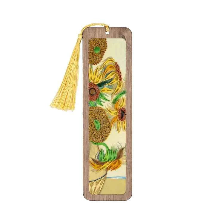 Handmade Quilled Paper Sunflowers Bookmark