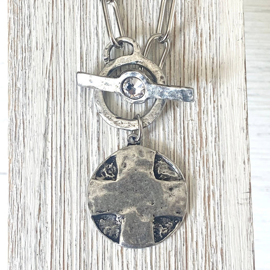 Lord’s Prayer religious medallion non tarnishing necklace