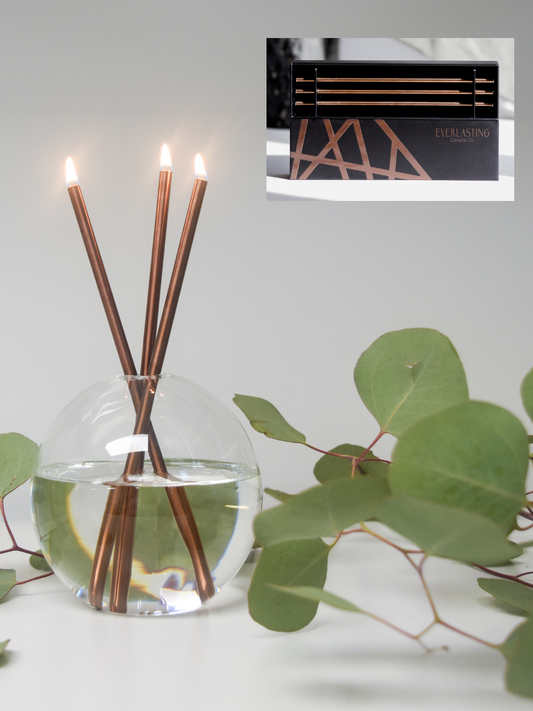 Copper Everlasting Candles - Reusable Steel Oil Candles