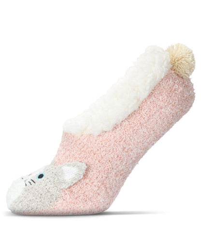 Memoi Kitty Embellished Plush Lined Slipper