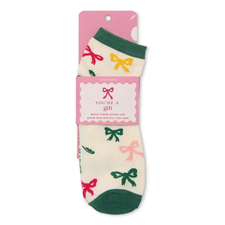 Sockspirations - You’Re A Gift Bow Socks