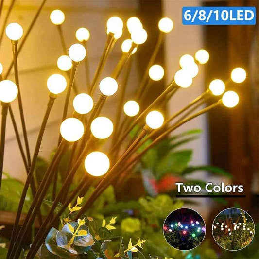 Buddha Ayurveda - Solar Firefly Garden Lights - Lawn Lamps Home Holiday Decor