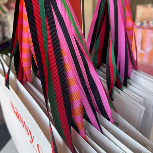 |Happy Birthday | pink + orange GIFT BAG