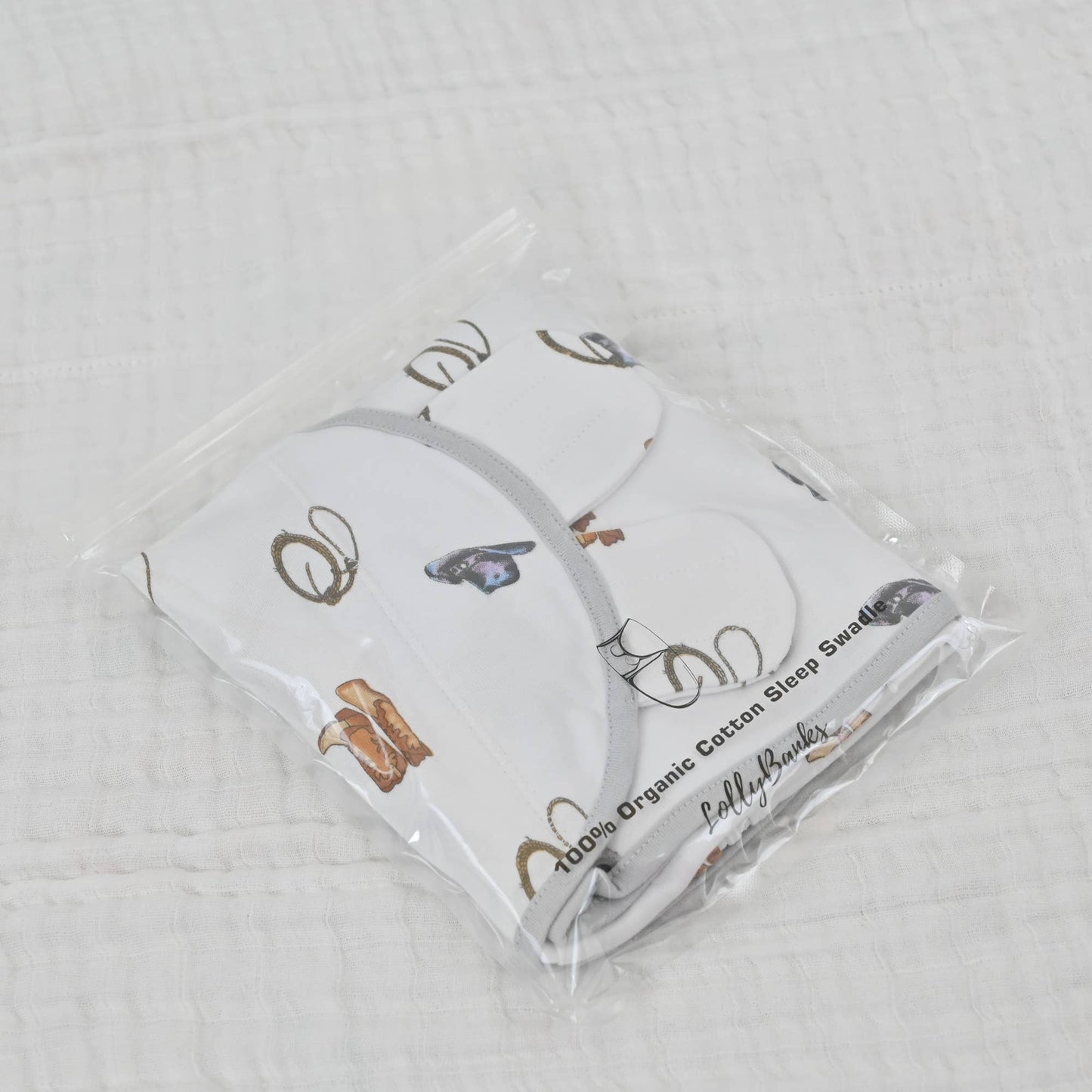 Life Is Better In Boots Baby Sleep Swaddle Organic Cotton