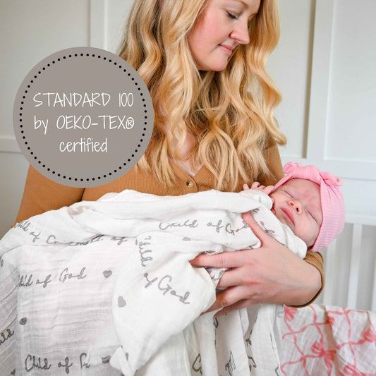 LollyBanks - Child of God Baby Muslin Swaddle Blanket