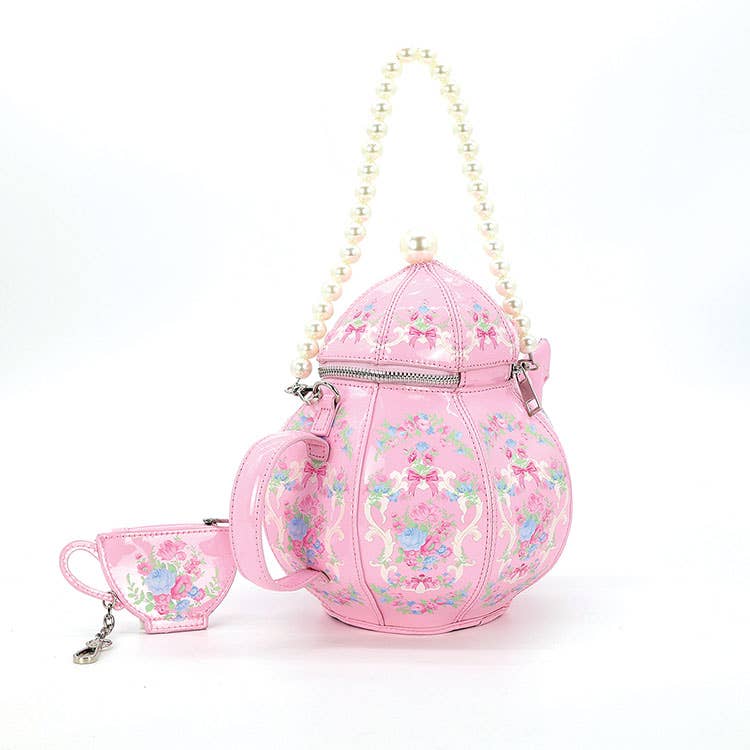 Pretty Pink Teapot Bag